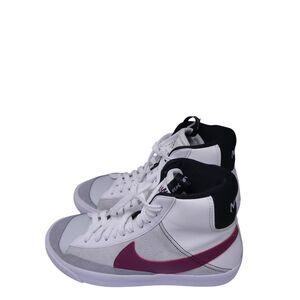 Nike Kids 4Y Blazer Mid 77 SE White Rush Maroon - DH8640-101